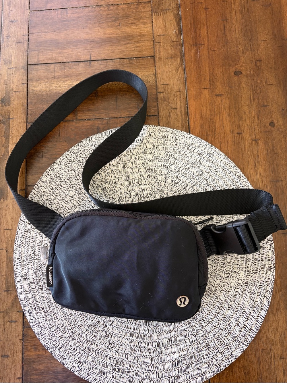 lululemon athletica Black Nylon Belt Bag